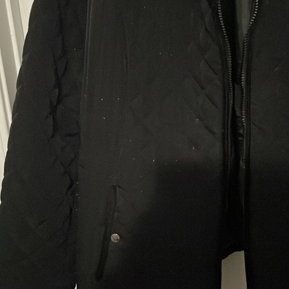 Laundry by Shelli Segal Women's Black Quilted Hooded Zip Jacket Plus Size 3X - Picture 5 of 6